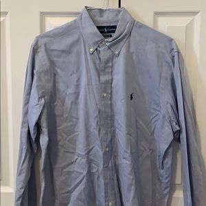 Blue dress button down